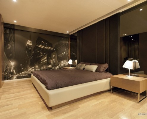 Ночной город на фотообоях