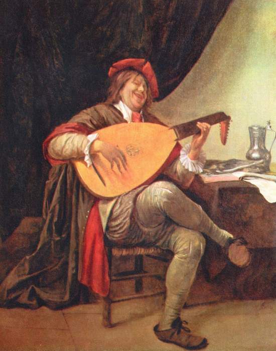 Фрагмент картины «Автопортрет с лютней»./ Фото: greatartists.ru Фрагмент картины «Автопортрет с лютней»./ Фото: greatartists.ru