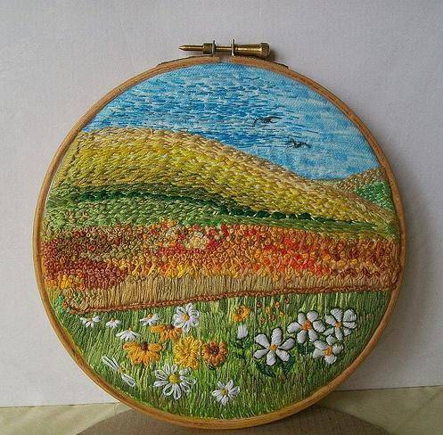 Hoop art - новое увлечение рукодельниц! Hoop art - новое увлечение рукодельниц!