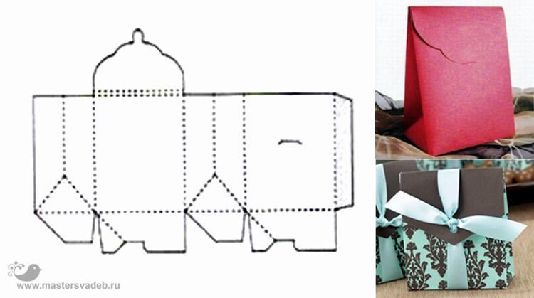 Макет подарочной коробки