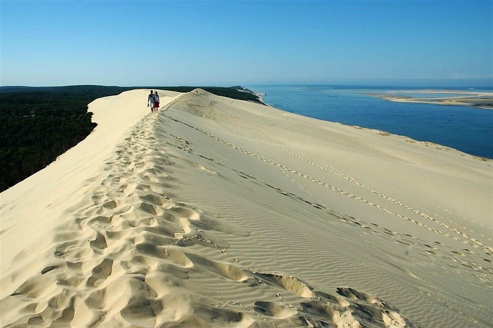Песчаная дюна во Франции франция, дюна, интересно