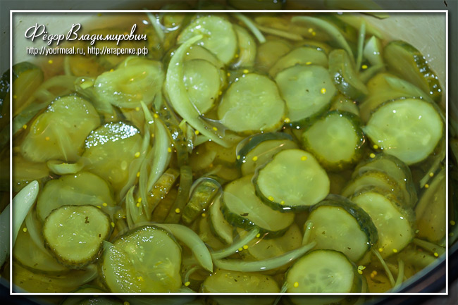 Маринованные огурцы «Хлеб и масло» Bread and Butter Pickles