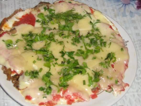 Яичница-пицца =)