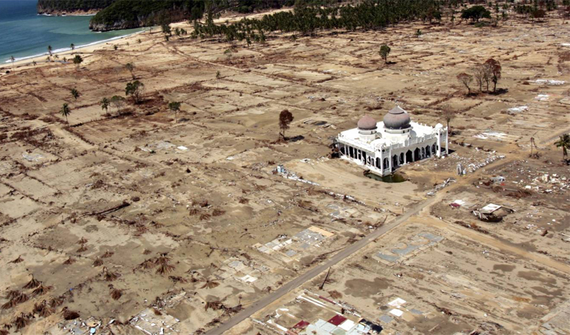 O tsunami no Oceano Índico em 2004 terremoto submarino, que ocorreu 26 dezembro de 2004, causou um tsunami de poder incrível.  terremoto Escusado será reconhecido terceiro nível na história em tudo.  Tsunami com ondas cuja altura excedeu 15 metros atingiu a costa da Indonésia, Sri Lanka, Tailândia e causou a morte de mais de 250 000 pessoas.