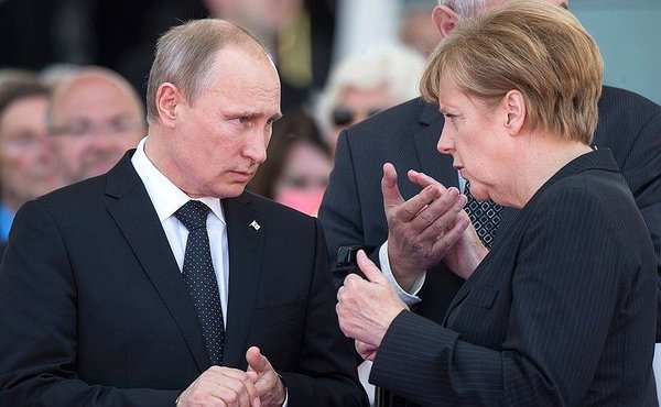 Ангела Меркель и Владимир Путин, фото с сайта inforeactor.ru
