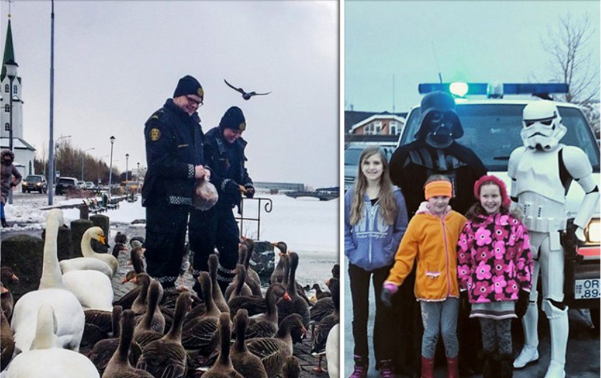 15+ фото, доказывающих, что в Рейкьявике работают самые милые полицейские