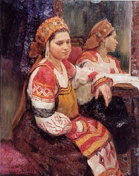 Портрет у зеркала. Автор: Косничев Александр. Портрет у зеркала. Автор: Косничев Александр.