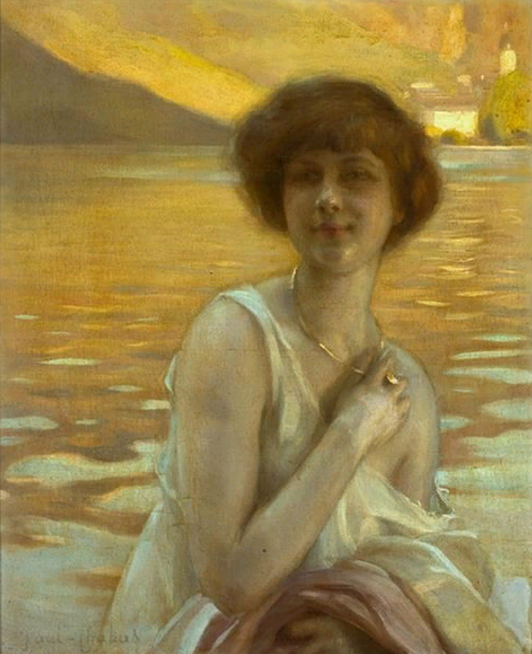 "Портрет дамы", холст, масло, 61 x 74 см, Ар Нуво(Модерн)