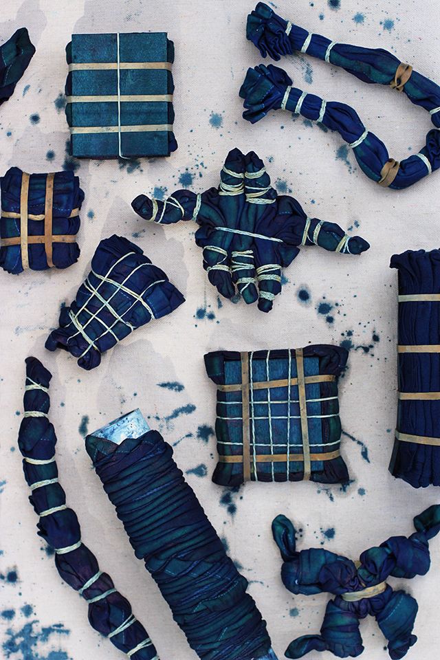 Shibori — метод крашения ткани Shibori — метод крашения ткани