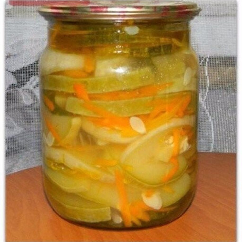 Кабачки, консервированные с морковью