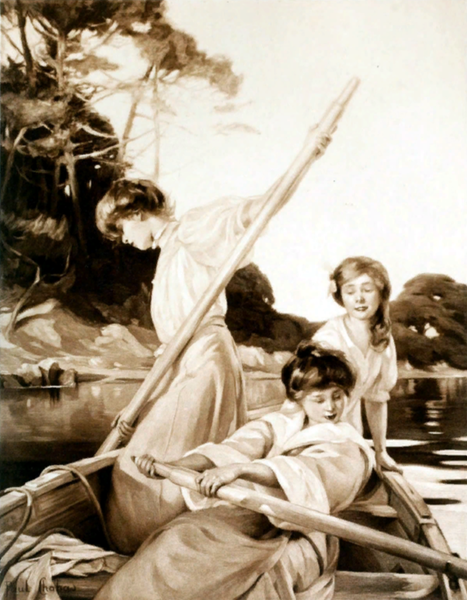 "На реке", 1908
