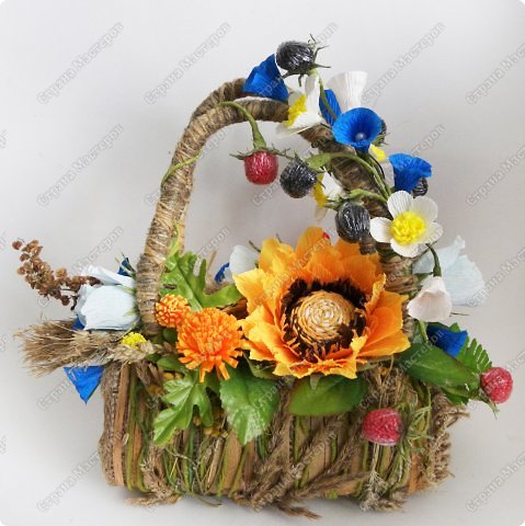 Мастер-класс Свит-дизайн День рождения День учителя Бумагопластика МК сумочки Лесная полянка Бумага гофрированная Жёлуди Клей Листья Материал природный Мешковина Проволока Пряжа фото 1