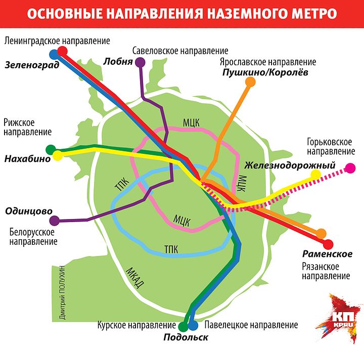 Новое наземное метро схема Новое наземное метро схема