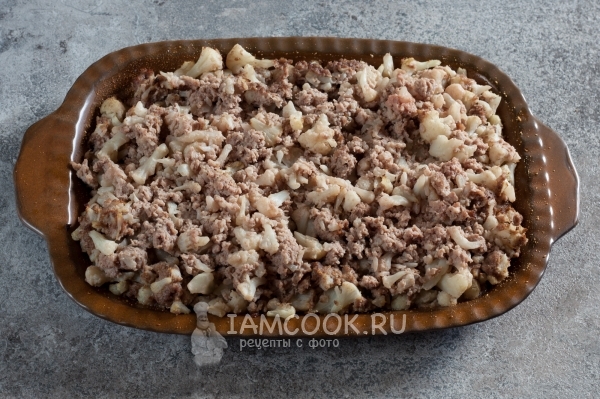 Запечь фарш в духовке