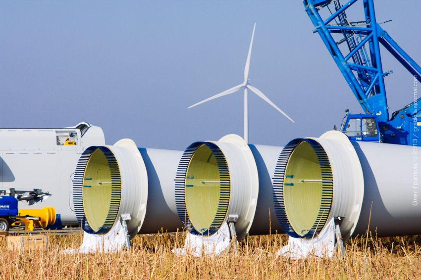 Украина, Экскурсия, фоторепортаж, ветроэлектростанция