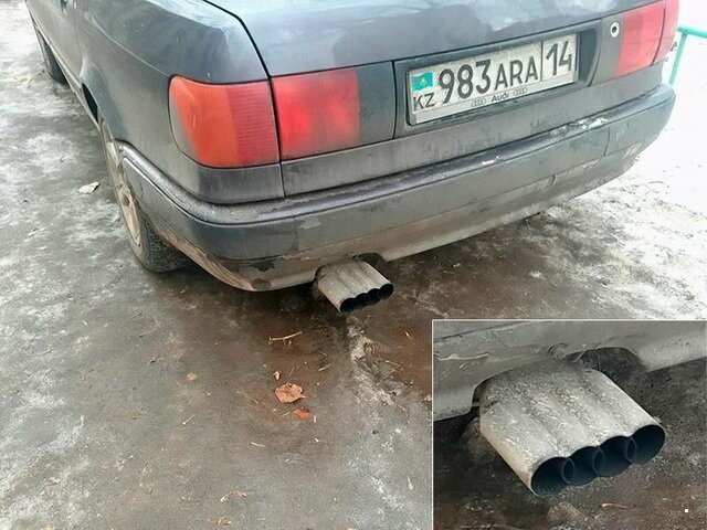 Выхлоп Выхлоп Автовсячина, авто, автоприкол, выхлоп, выхлопная, прикол
