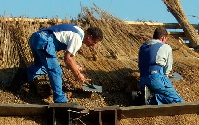 Соломенные крыши английской провинции