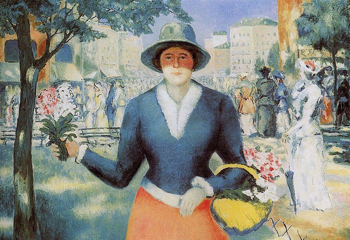 Цветочница. Около 1930. Государственный Русский музей, С.-Петербург. Автор: Казимир Малевич. Цветочница. Около 1930. Государственный Русский музей, С.-Петербург. Автор: Казимир Малевич.