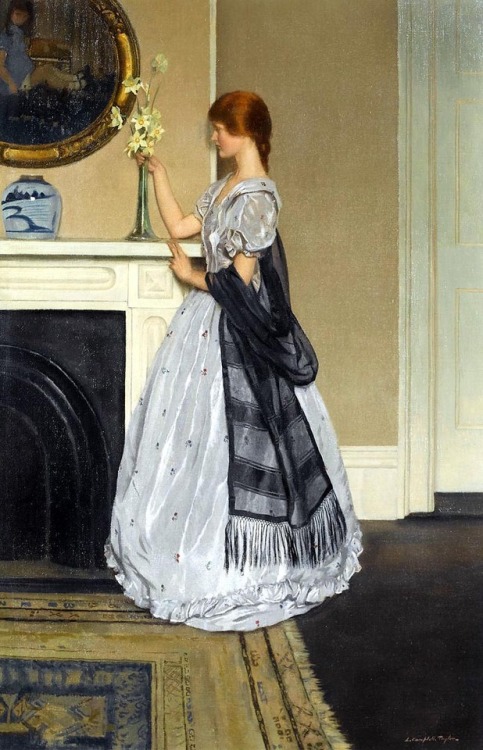 Страсть её таилась молча... Британский художник Leonard Campbell Taylor (1874 - 1969)