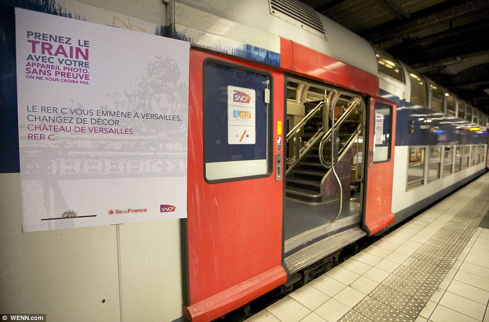 Paris commuter train 15 Версаль в электричке