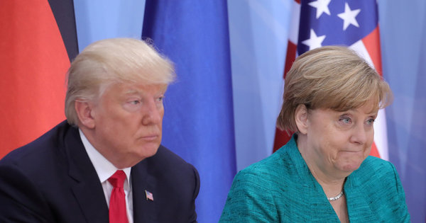 Трамп устроил разнос Меркель из-за российского газа и взносов в НАТО: Мы что, тупицы? Трамп устроил разнос Меркель из-за российского газа и взносов в НАТО: Мы что, тупицы?