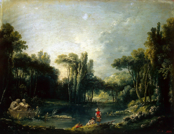 "Пейзаж с прудом", 1746