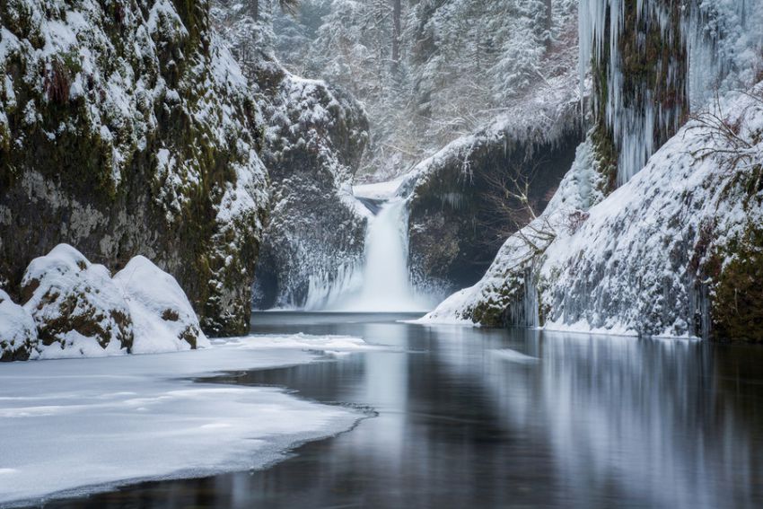30 фантастических фотографий замороженных водопадов зима, водопад