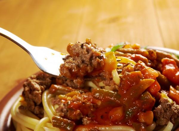 Паста с мясом и овощами Паста с мясом и овощами