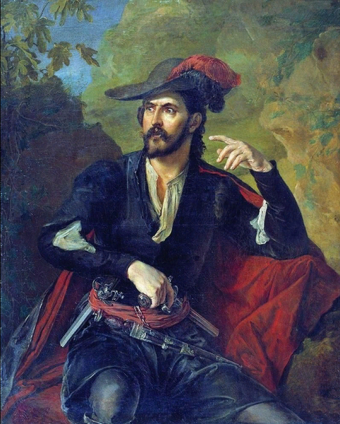 "Разбойник (Портрет князя Оболенского)", 1840, 120.6×95.7 см
