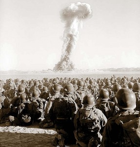 Войска на Невадском полигоне. Фото 1 ноября 1951 года