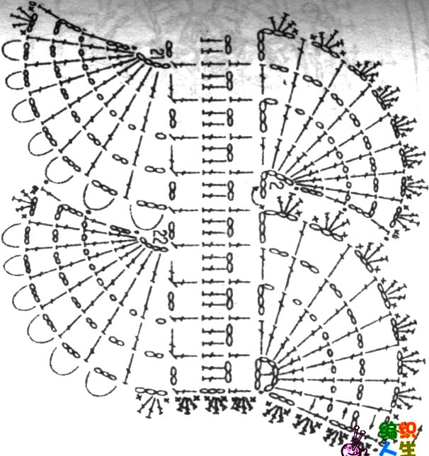 шарфы крючком схемы и описание