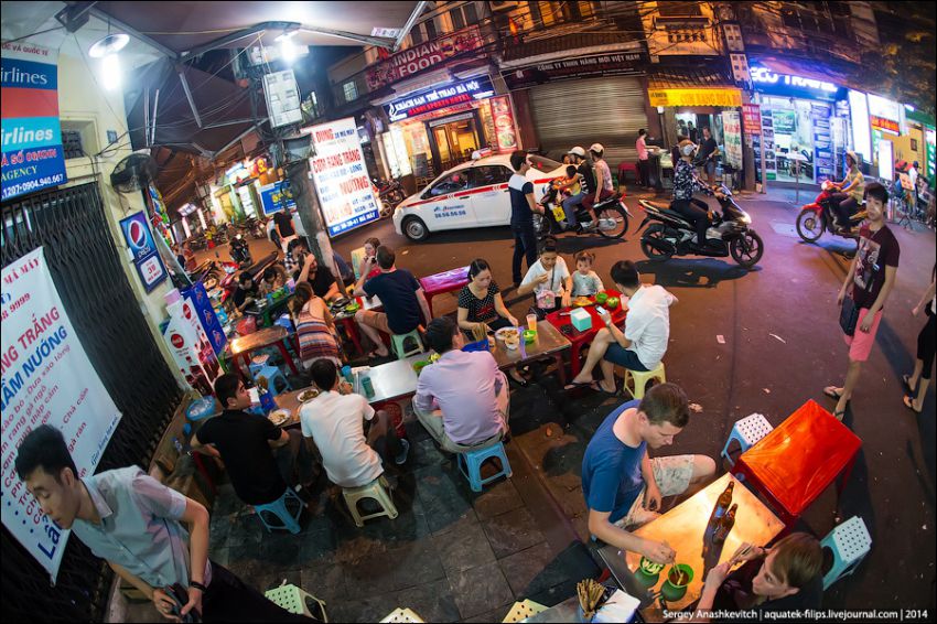 Там, где не бывает санстанция или уличный фастфуд во Вьетнаме еда, вьетнам