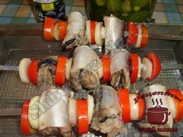 Вкусный шашлык из скумбрии