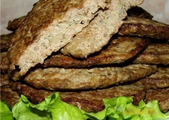 Печеночные котлеты с рисом