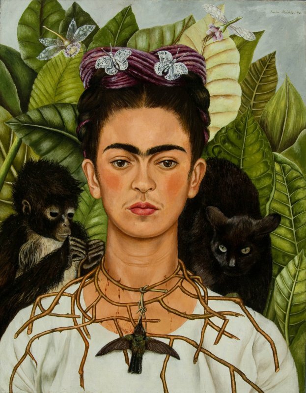 Картина «Автопортрет в терновом ожерелье» Источник: artchive.ru