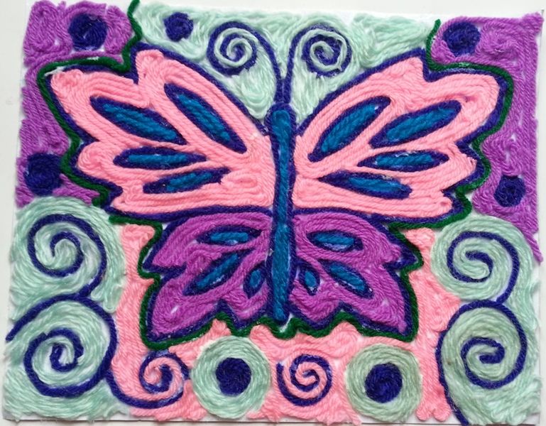 Картины из пряжи своими руками