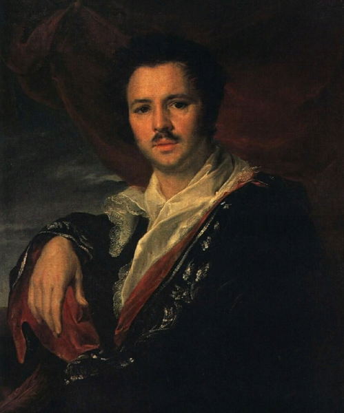 "Портрет художника Николая Аполлоновича Майкова", 1821, 76.5×63.5 см