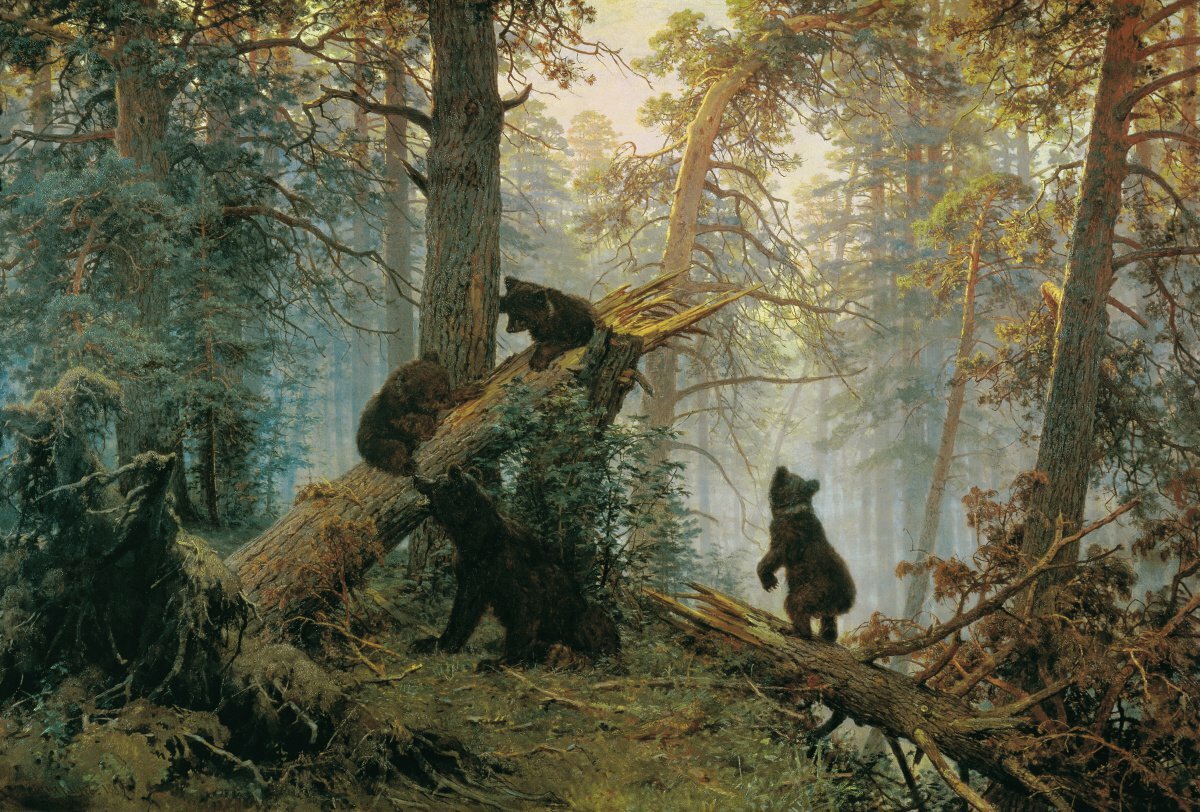 Картина «Утро в сосновом лесу» Источник: artchive.ru