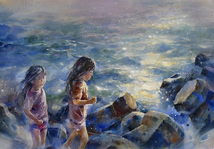 Акварельная живопись. Lin Ching Che Lin Ching Che