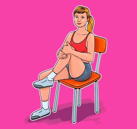 Делаем, не вставая со стула  — 7 упражнений для плоского живота и тонкой талии