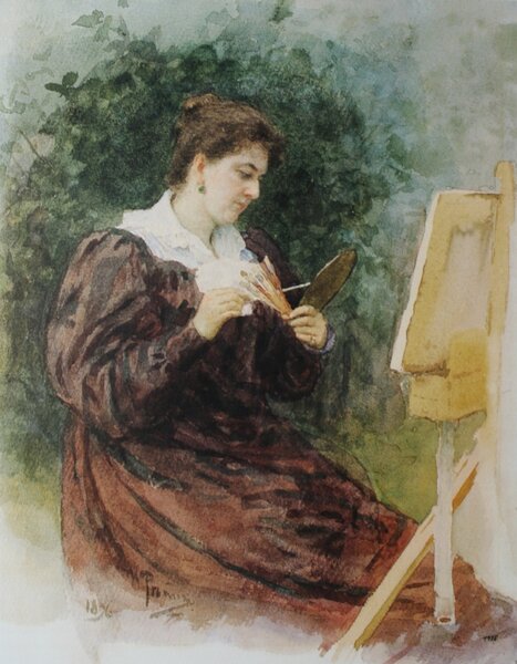 Портрет М. К. Тенишевой. Илья Ефимович Репин, 1896