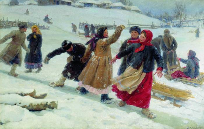 Художник Ф.Сычков. Катание с гор./Фото: art-catalog.ru Художник Ф.Сычков. Катание с гор./Фото: art-catalog.ru