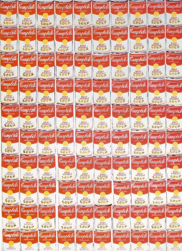 Картина «Сто банок супа Campbells» Источник: artchive.ru