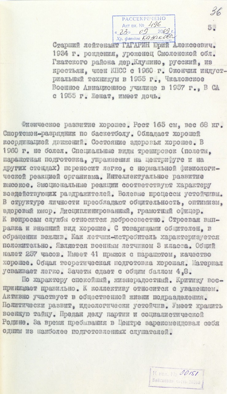 Рассекреченный Гагарин Рассекреченный Гагарин