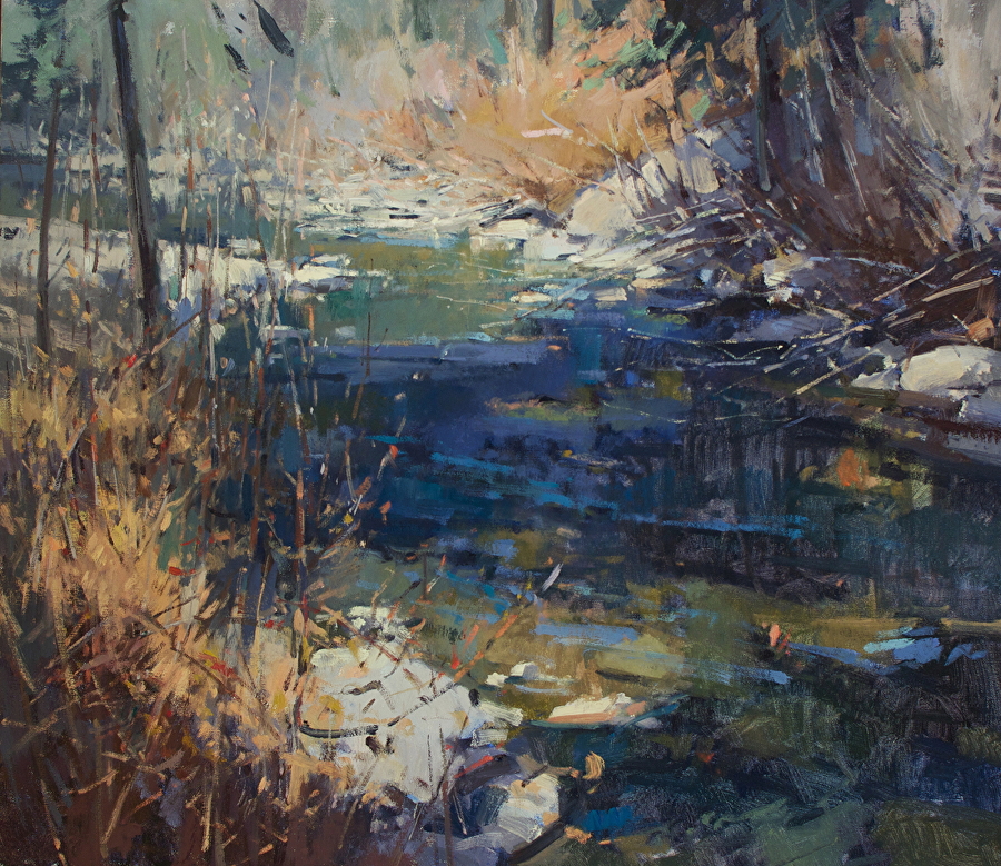 Meandering by Jill Carver Oil ~ 26 x 30