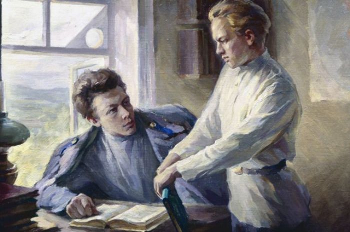 Александр и Владимир Ульяновы. Репродукция картины О. Вишнякова *Братья* | Фото: moiarussia.ru Александр и Владимир Ульяновы. Репродукция картины О. Вишнякова *Братья* | Фото: moiarussia.ru