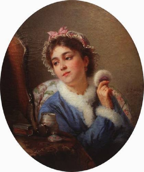 Кокетка. Автор: Константин Маковский. Кокетка. Автор: Константин Маковский.