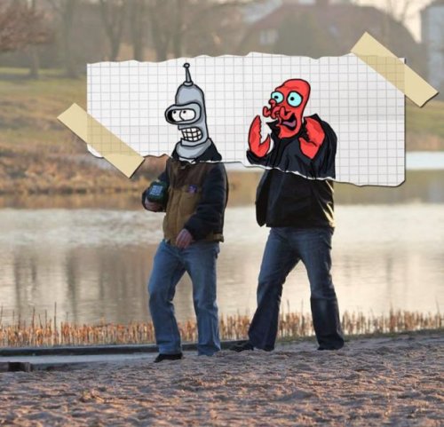 Фотографии с забавными рисунками Алекса Ночного (19 фото)