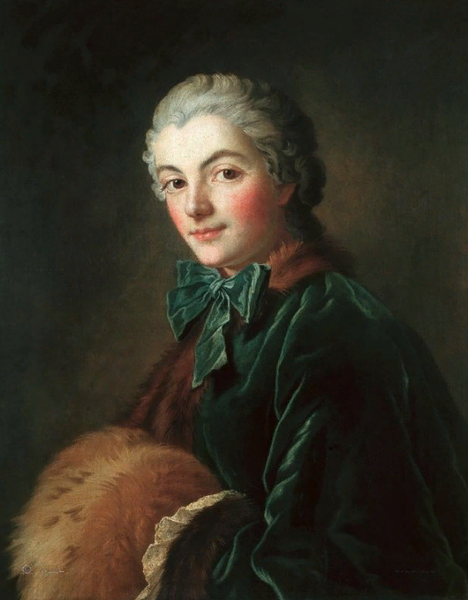 "Портрет дамы с муфтой", 1750