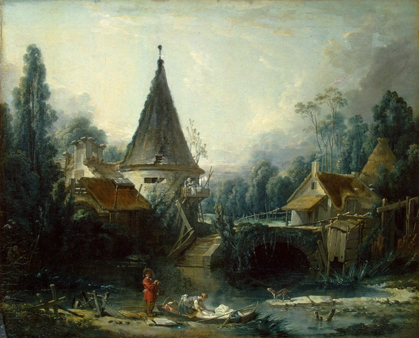 "Пейзаж в окрестностях Бовэ", 1740